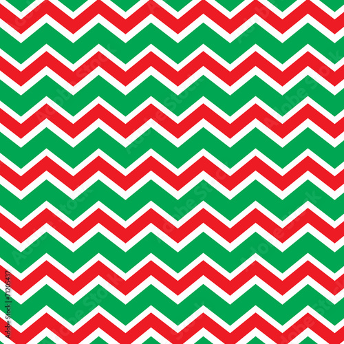 Red and green holiday chevron © shabacadesigns