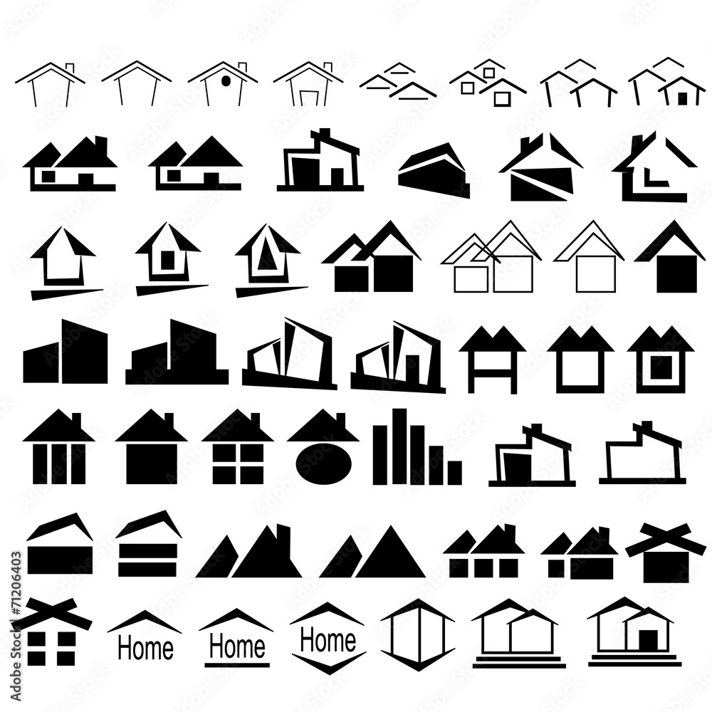 Houses icons Houses icons