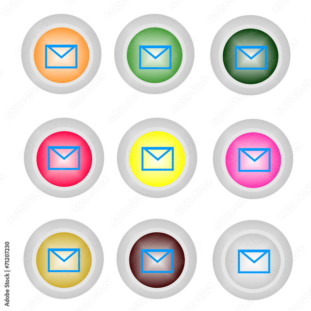 Envelope Mail icon, vector illustration. Flat design style Envelope Mail icon, vector illustration. Flat design style