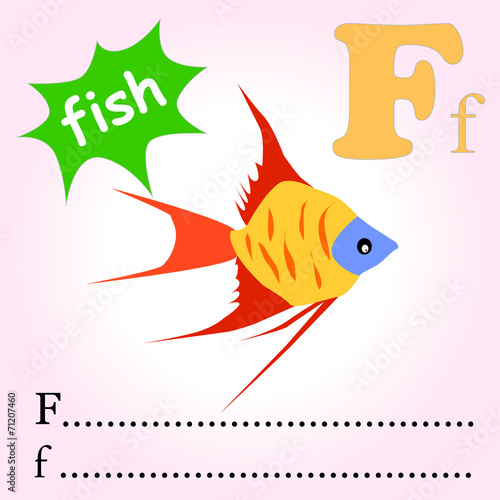 F is for fish © jianghaistudio