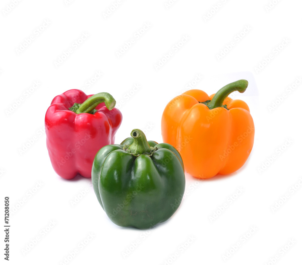 sweet pepper with white background sweet pepper with white background