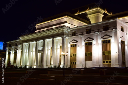 National Opera in Astana  Kazakhstan at night