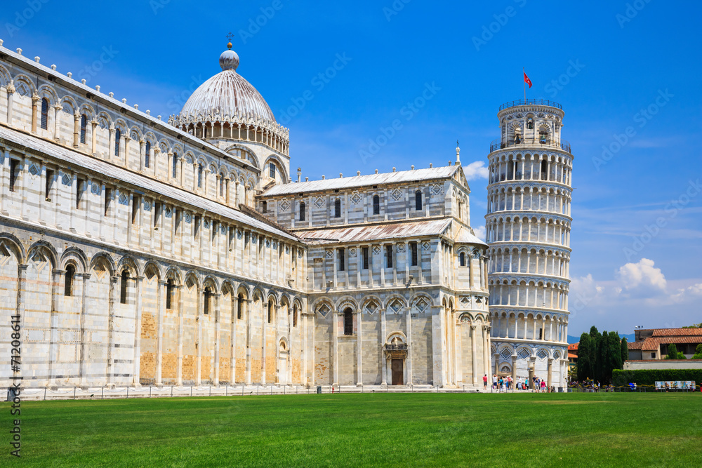 Pisa Cathedral with the Leaning Tower of Pisa, Italy