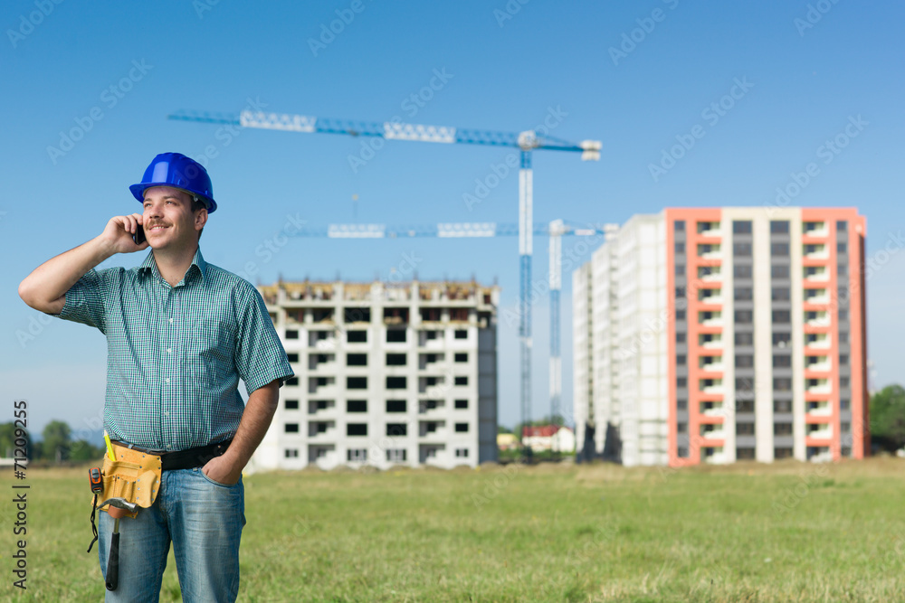 happy engineer at work