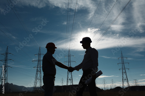 electricity station handshake