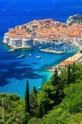 The walled city of Dubrovnik, Croatia photo