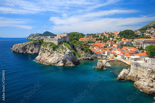 Medieval fortresses, Lovrijenac and Bokar, Dubrovnik Croatia photo