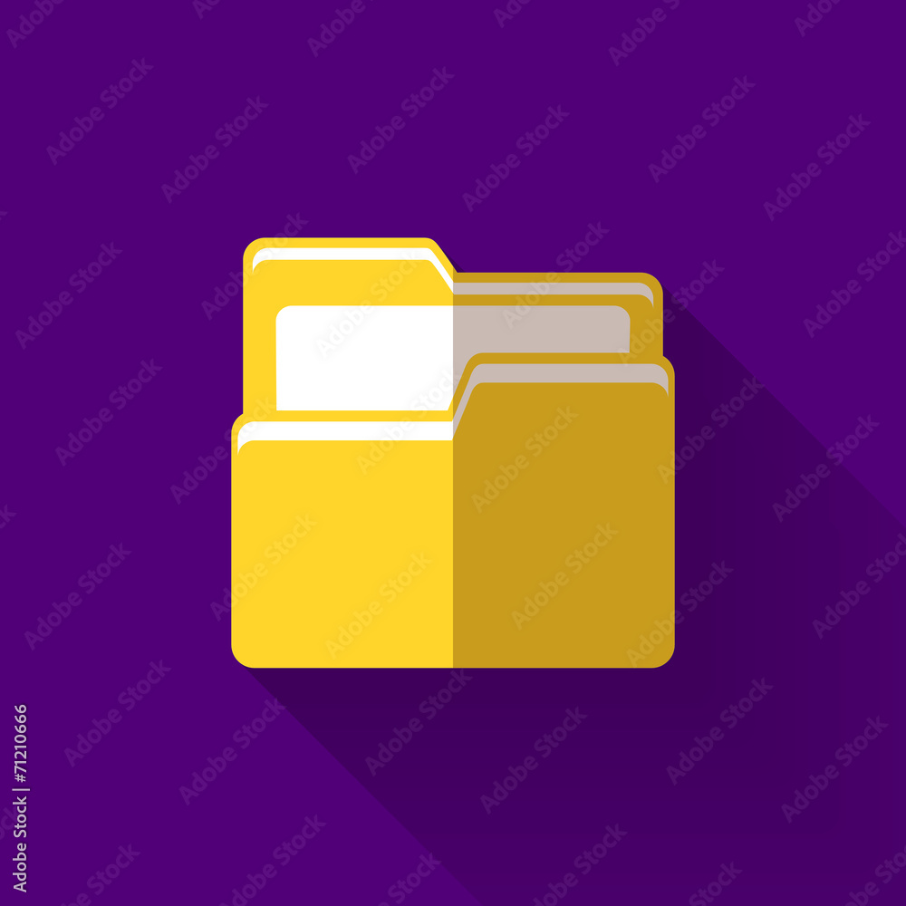 colorful flat design open folder icon colorful flat design open folder icon