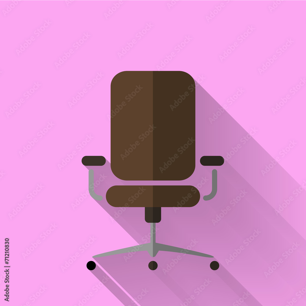 colorful flat design office chair icon colorful flat design office chair icon