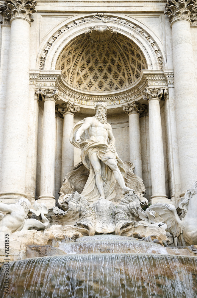 Fountain di Trevi, close up Fountain di Trevi, close up