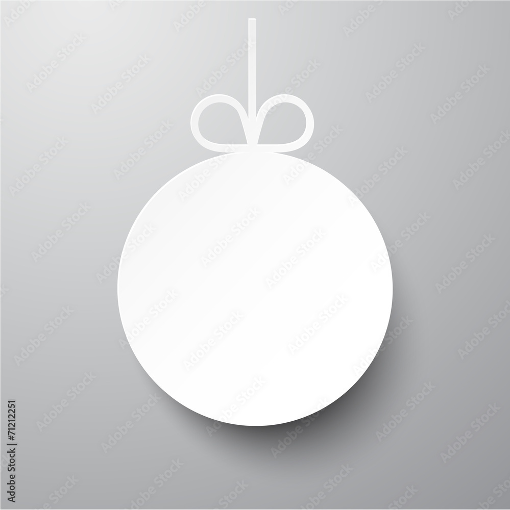 Paper christmas ball. Paper christmas ball.