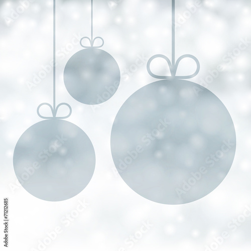 Silver christmas background.