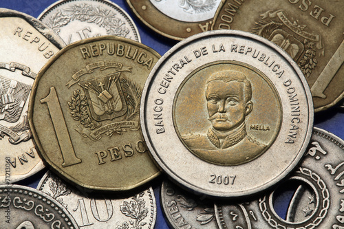 Coins of the Dominican Republic photo