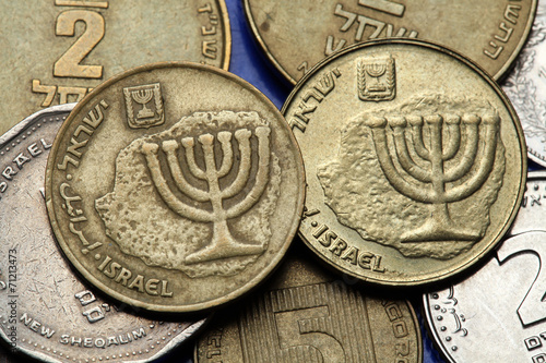 Fotografie, Obraz Coins of Israel