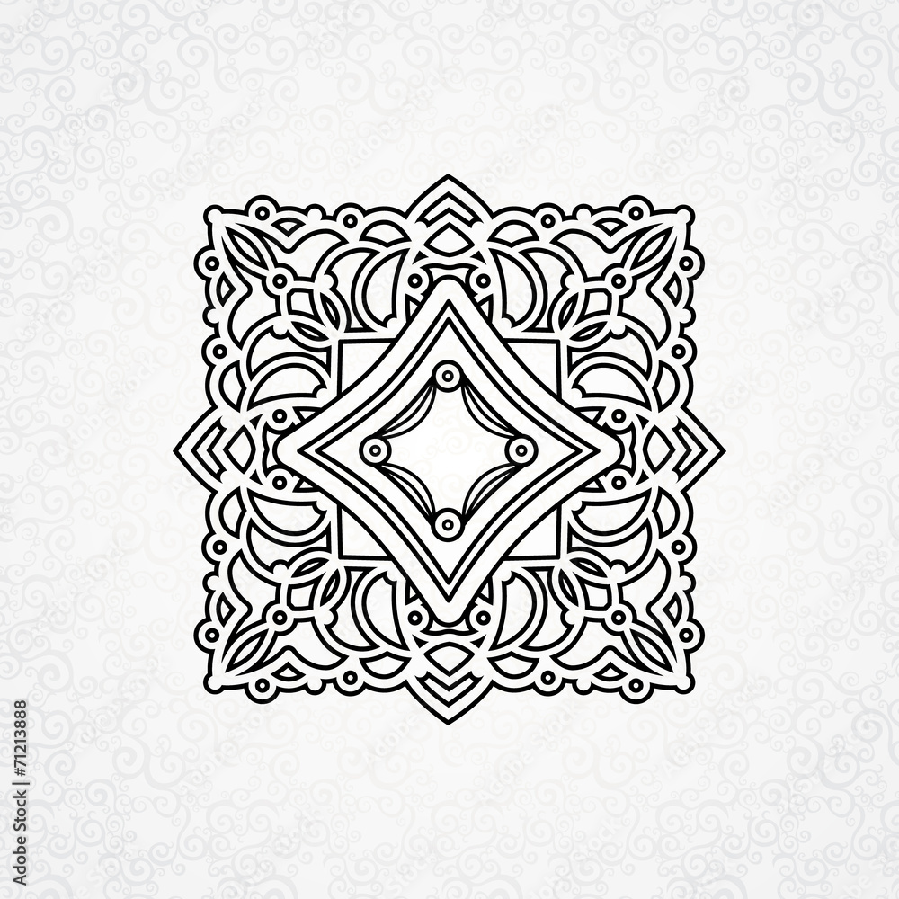Vector ornament in Eastern style.