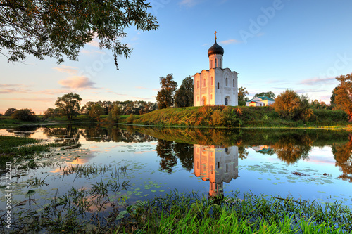 Church Intercession of Holy Virgin on Nerl River. Russia photo