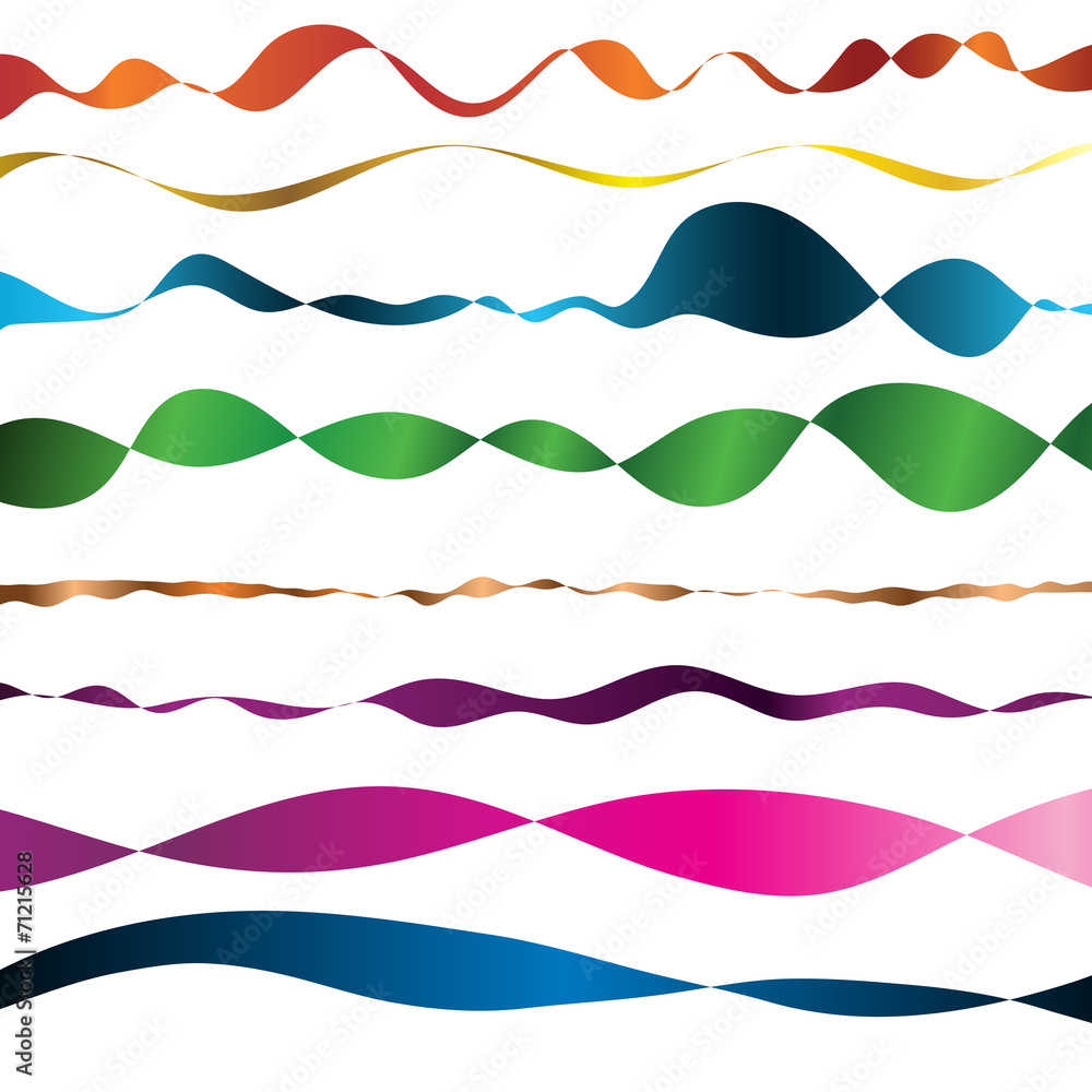 Set of color ribbons Set of color ribbons
