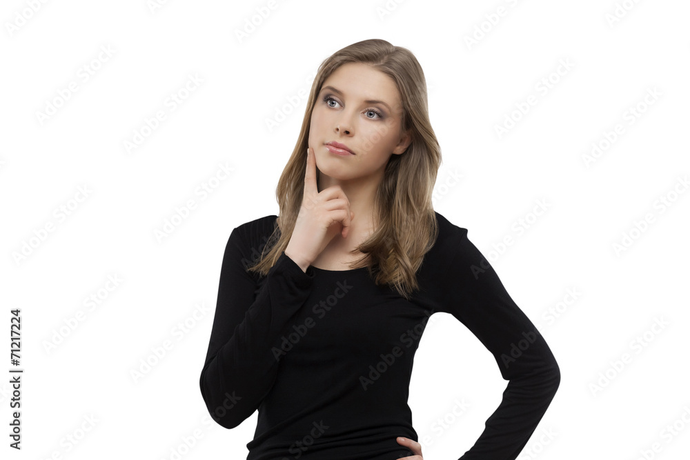 woman thinks woman thinks