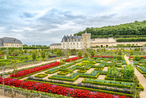 Fotografi Chateau Villandry with garden
