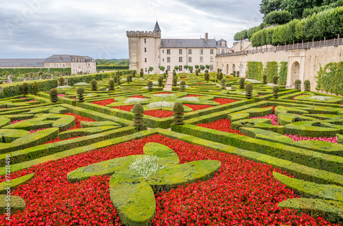 Garden with Chateau Villandry photo