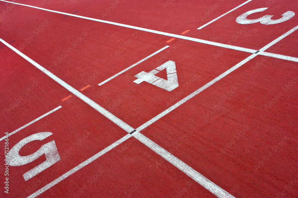 Treadmills at the stadium for athletics