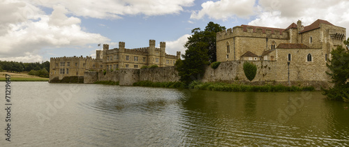 west view of Leeds castle, Maidstone, England