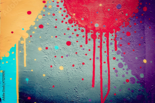 Mur de graffiti tâches de peinture