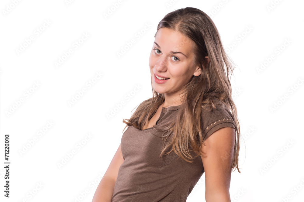 Cute Young Girl posing isolated surprised Cute Young Girl posing isolated surprised