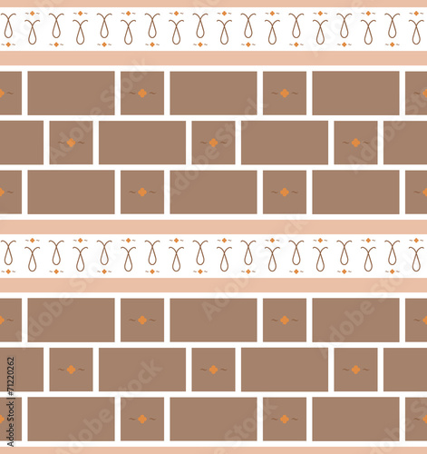 Refined modern seamless geometric wallpaper pattern