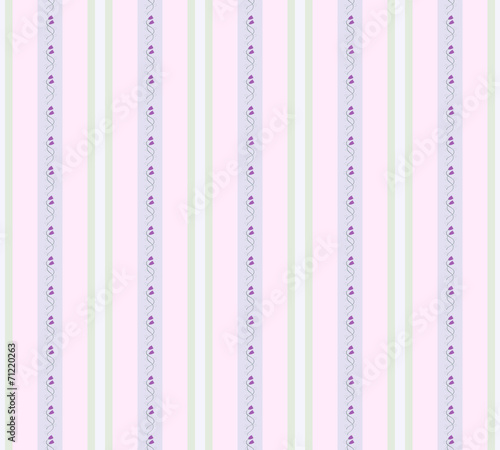 Gentle floral seamless geometric wallpaper pattern