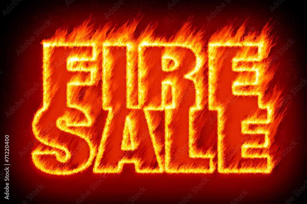fire sale in flames
