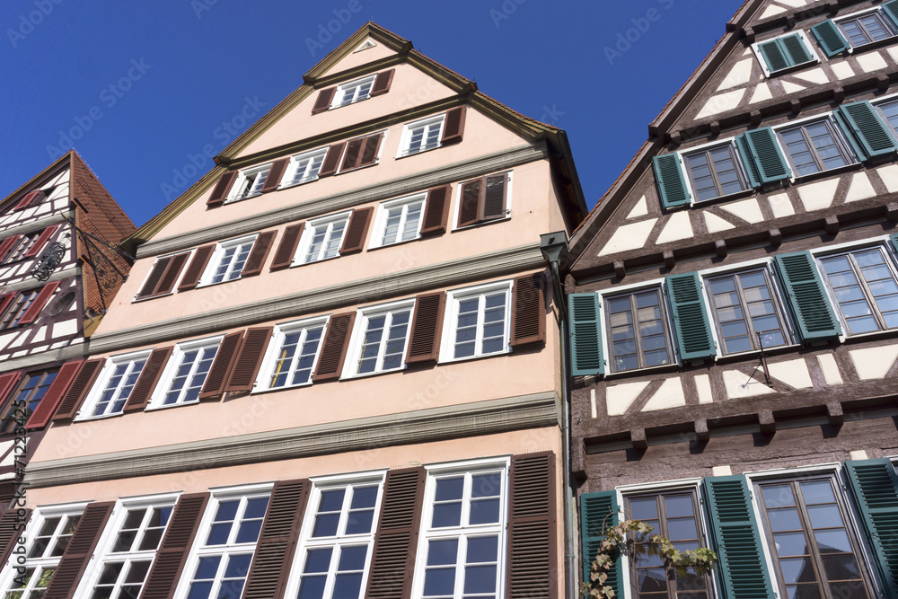 Fototapeta premium Fachwerkgebäude in Tübingen, Deutschland