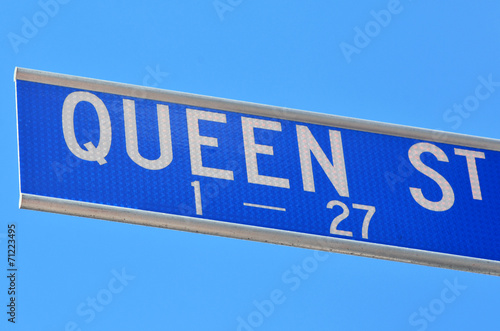 Queen Street signpost