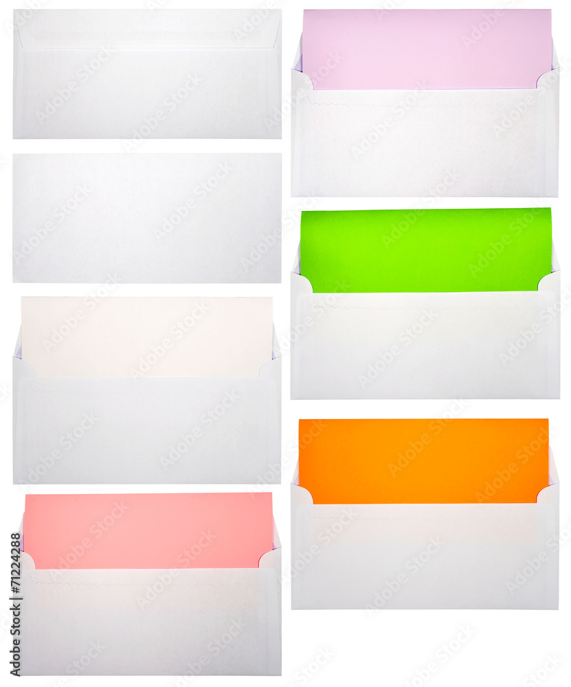 Set Of Letters And Color Papers Set Of Letters And Color Papers