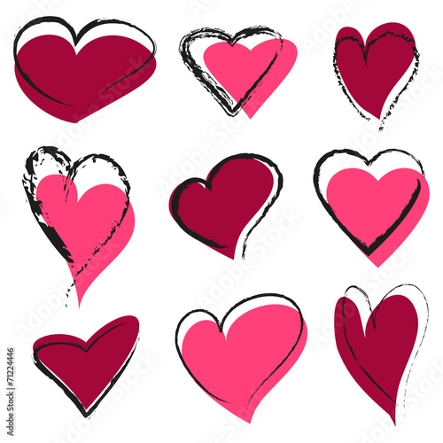 Set of abstract hearts