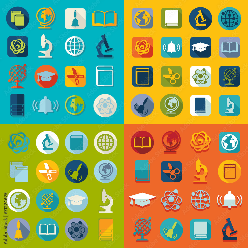 Set of education icons Set of education icons
