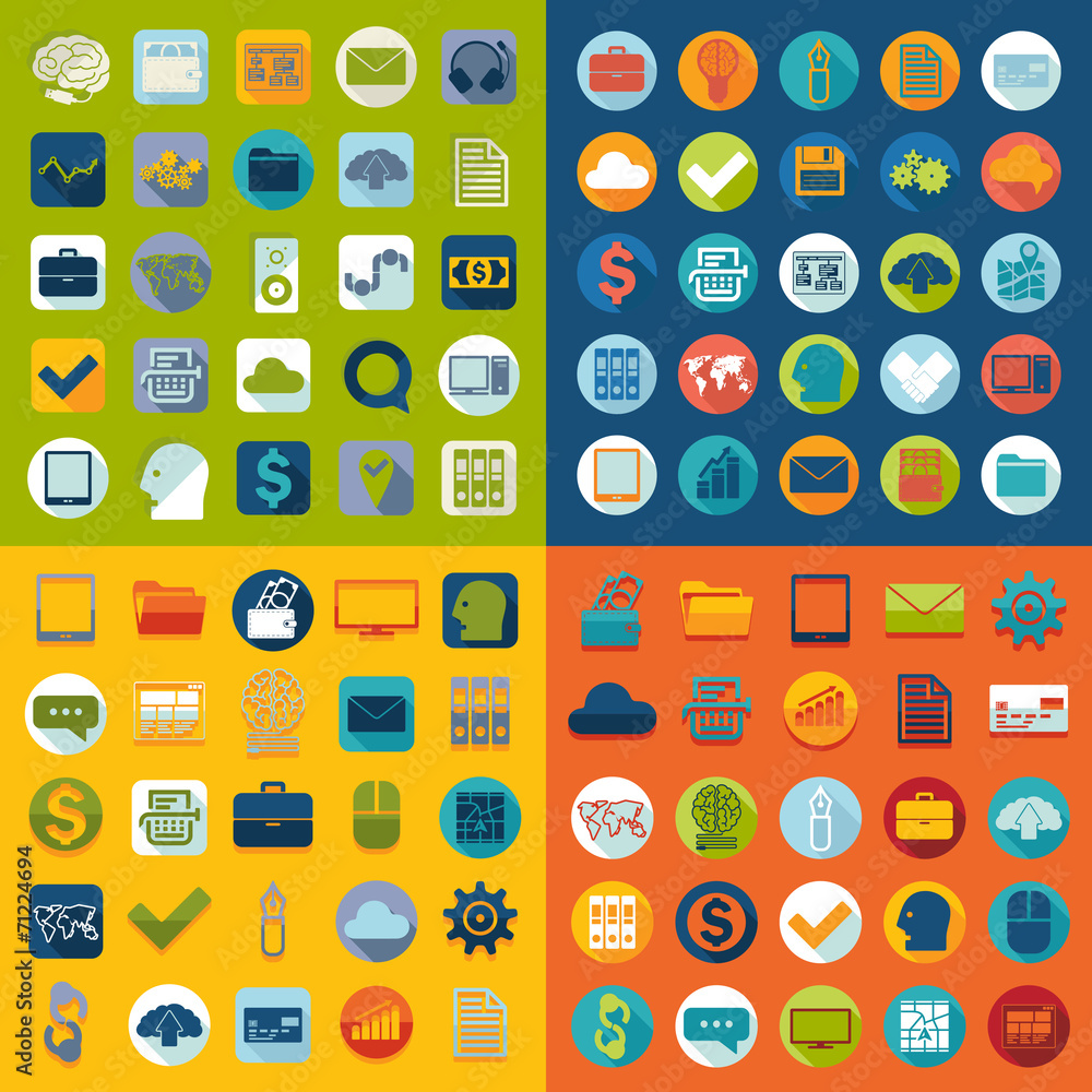 Set of business icons Set of business icons