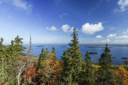 Autumnal view from Koli TO Lake Pielinen