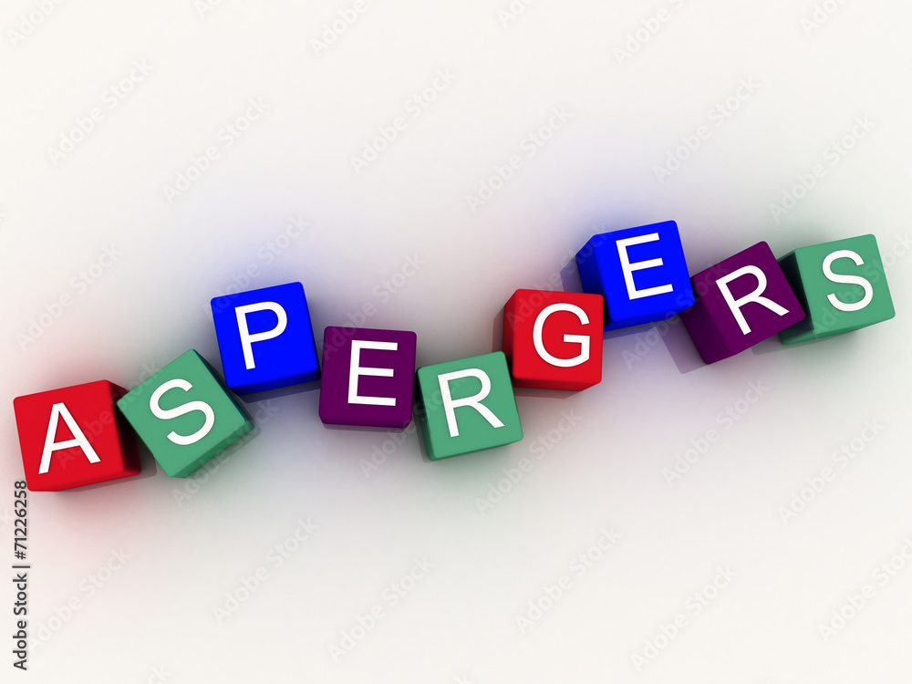 3d imagen Aspergers, scognitive behavior and autism spectrum. 3d imagen Aspergers, scognitive behavior and autism spectrum.