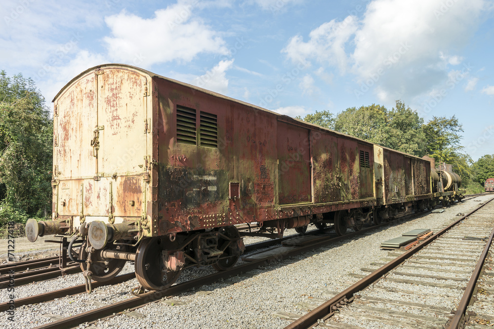 old rusted train at trainstation hombourg old rusted train at trainstation hombourg