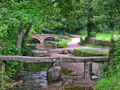 Quadro em tela Wycoller was Lancashires forgotten village haunt of the Brontes