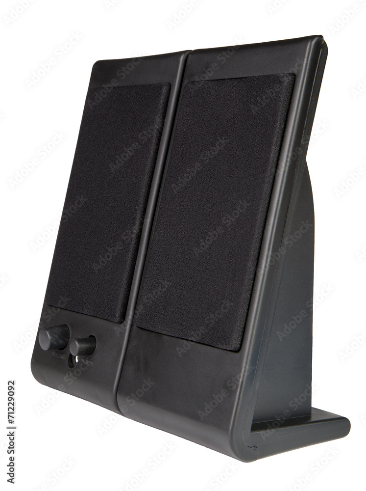 Fototapeta premium Audio music speaker isolated on white background