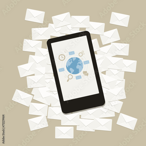 business email marketing design concept