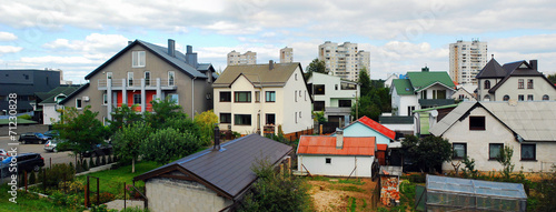 Vilnius city houses in Fabijoniskes district