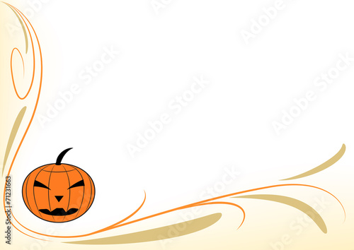Sfondo zucca stilizzata halloween