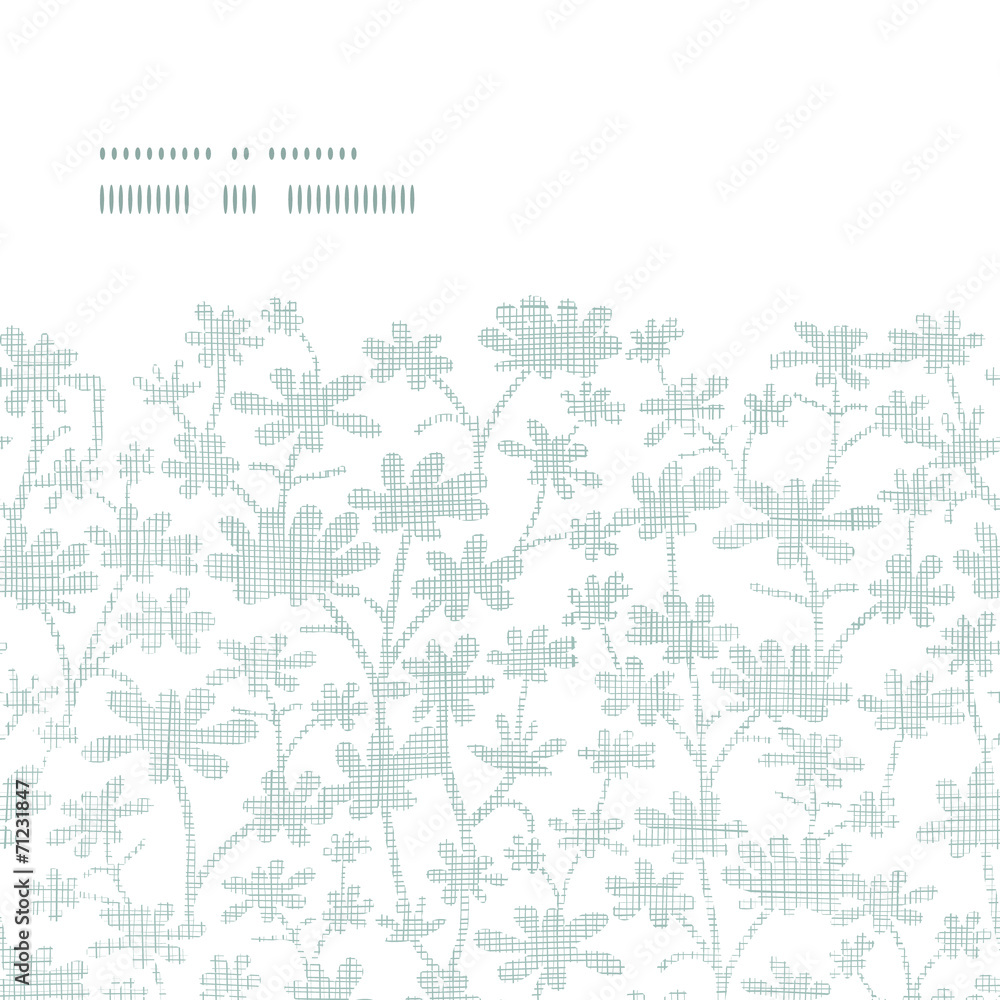 Vector abstract gray bush leaves textile horizontal frame Vector abstract gray bush leaves textile horizontal frame