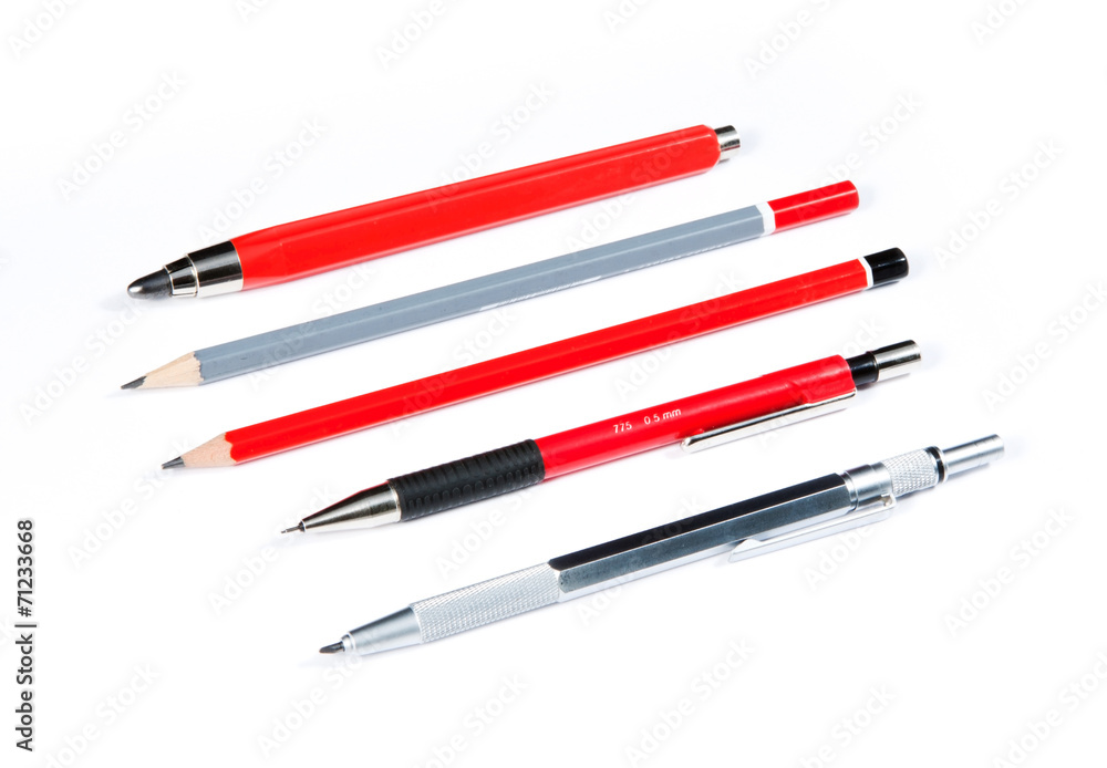 lead pencils isolated on white lead pencils isolated on white