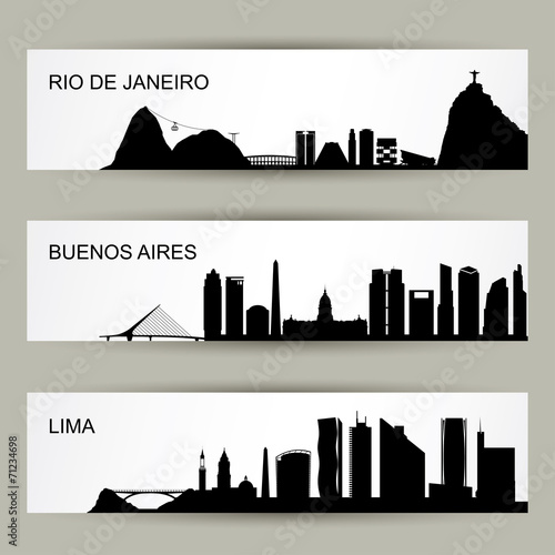 City skylines of Latin America
