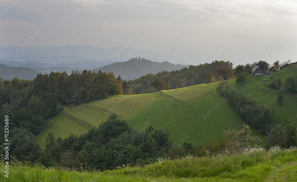 Slovenia mountain range landscape