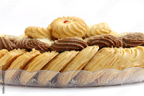 Delcious Biscuits and cookies, focus on cocoa biscuits